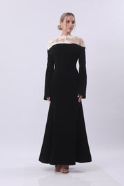 Midnight Lace Elegance Gown