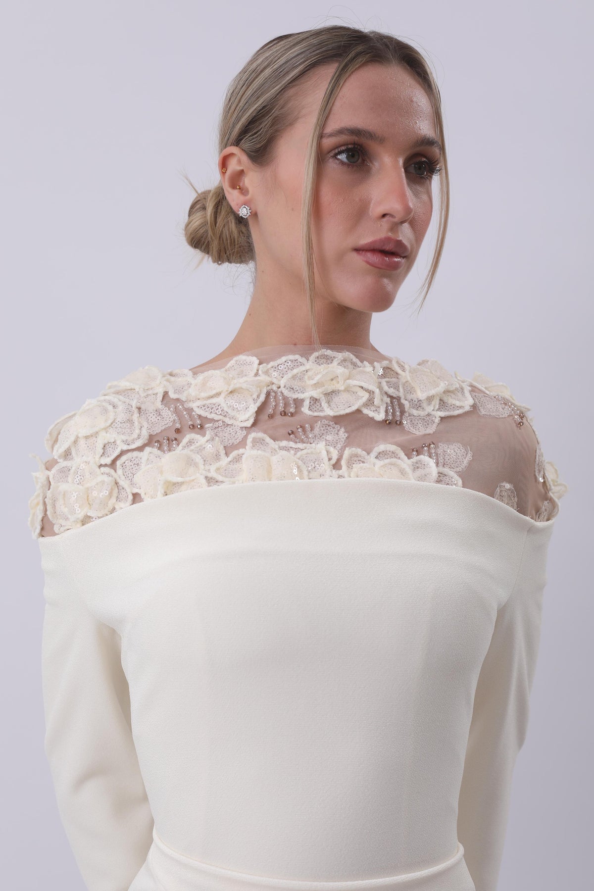 Ivory Blossom Elegance Gown