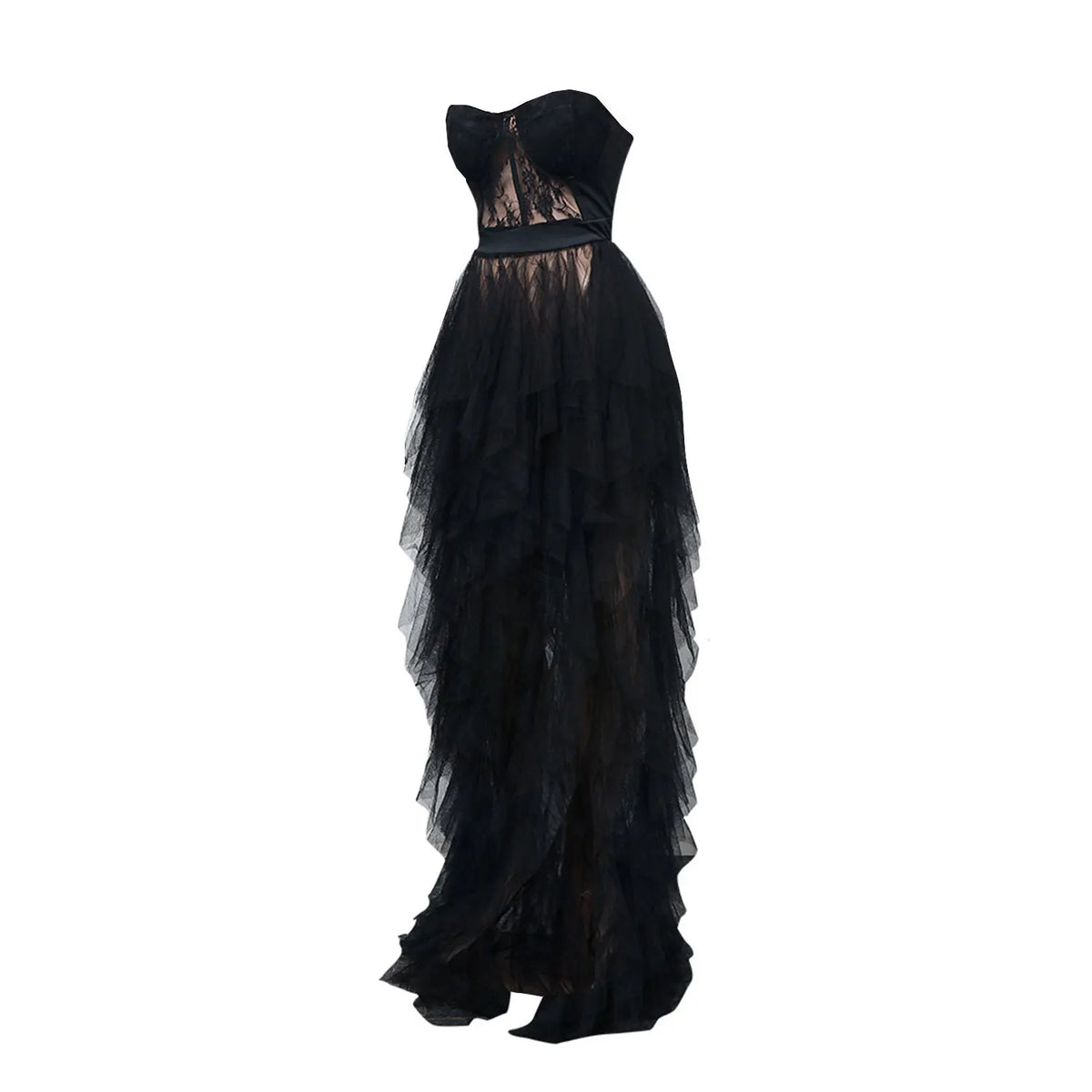 Strapless Lace Corset Tulle Gow