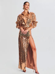 Luxury Sequin Two-Piece Set
