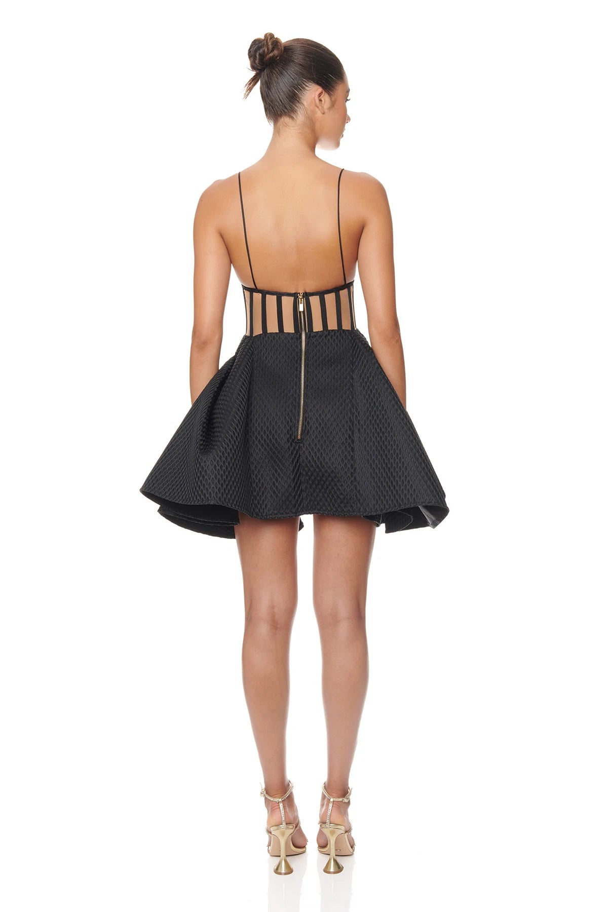 Black Structured Mini Dress