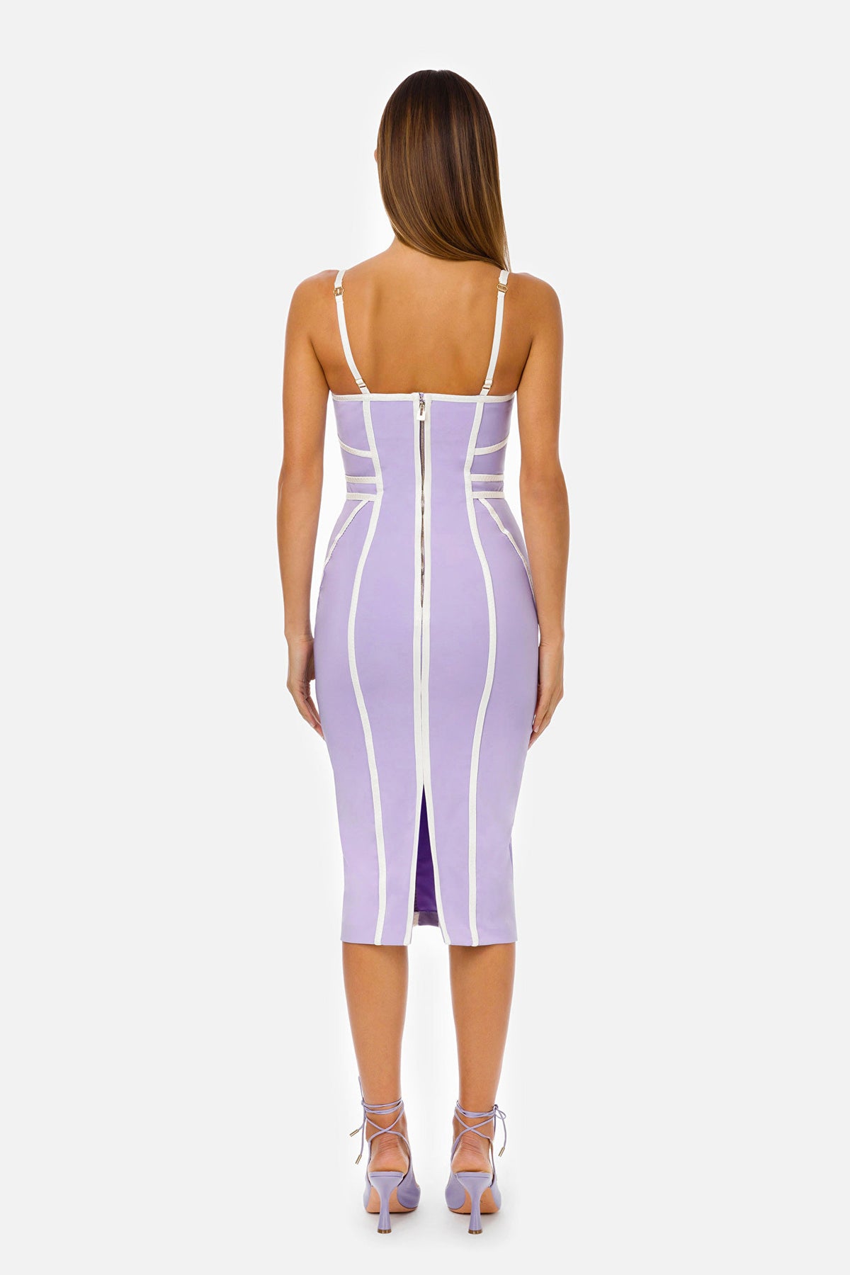 Contour Panel Bodycon Midi Dress