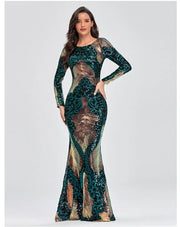 Radiant Allure Sequin Maxi Gown