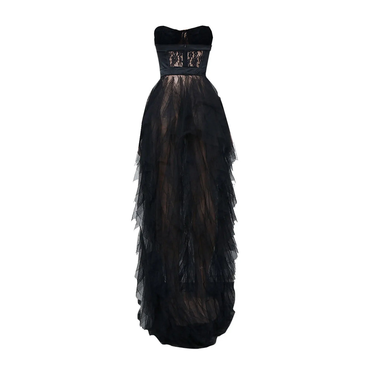 Strapless Lace Corset Tulle Gow