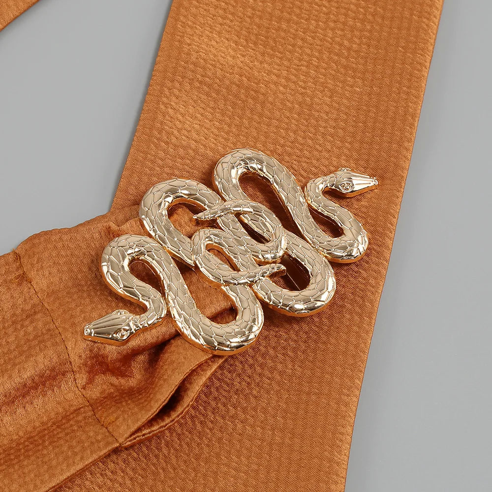 Rust Satin Maxi Dress