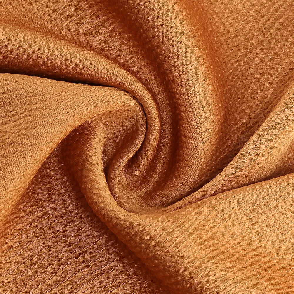Rust Satin Maxi Dress