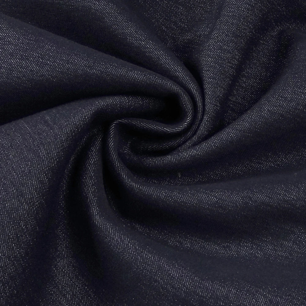 Dark Denim Halter Maxi Dress