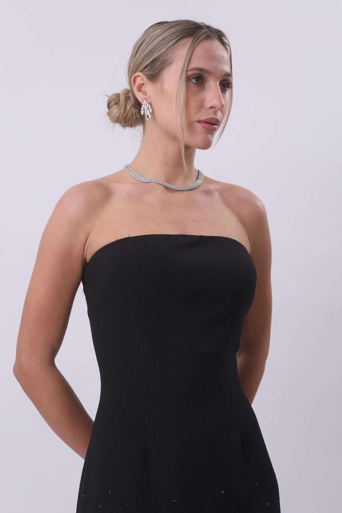 Midnight Noir Crystal Gown